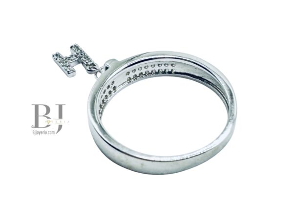 "H" LETTER CHARM RING - Image 4