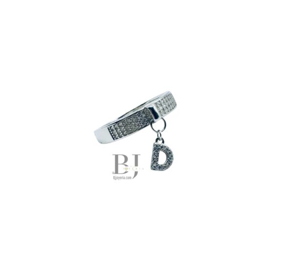"D" LETTER CHARM RING - Image 2