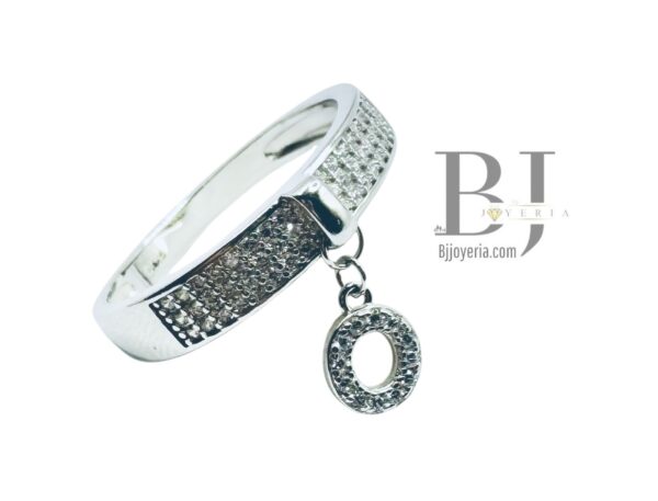 "O" LETTER CHARM RING - Image 2