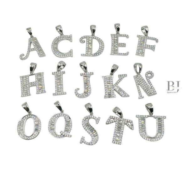 BAGUETTE LETTER PENDANT