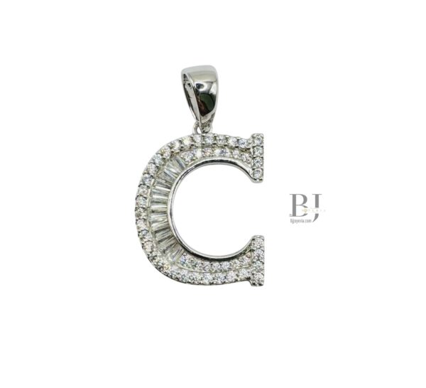 BAGUETTE LETTER PENDANT - Image 4