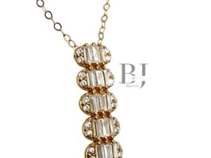 THIN CHAIN AND TOWER PENDANT (1800)