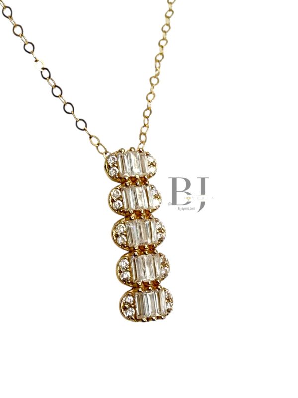 THIN CHAIN AND TOWER PENDANT - Image 2