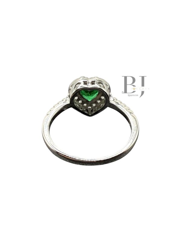 GREEN HEART RING #9 (0682) - Image 3