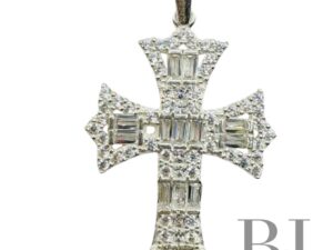 BAGUETTE HIP HOP CROSS PENDANT (1240)