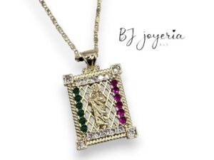 COPPER CHAIN AND SAN JUDAS PENDANT (0871)