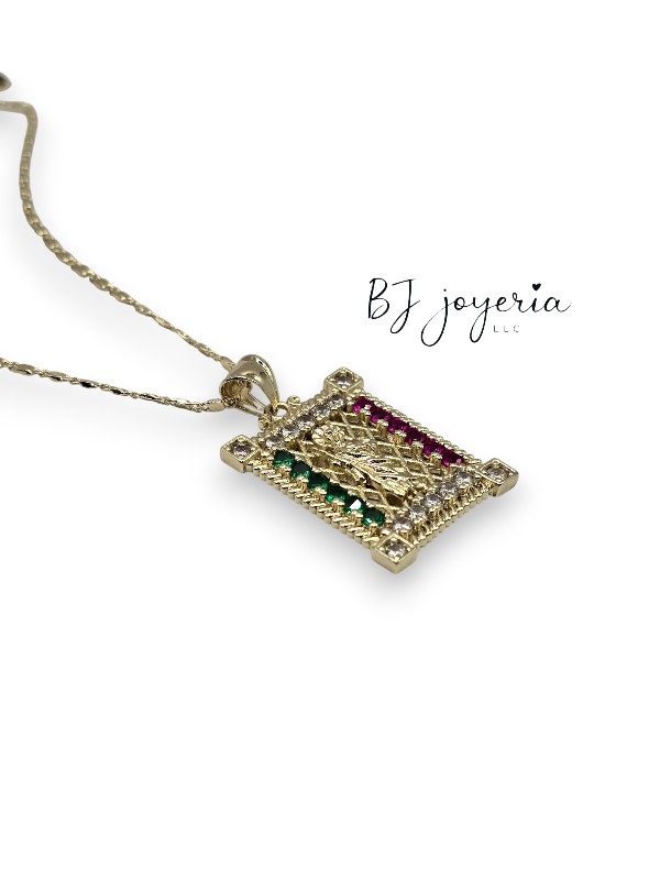 COPPER CHAIN AND SAN JUDAS PENDANT (0871) - Image 5