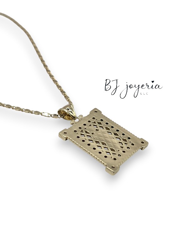 COPPER CHAIN AND SAN JUDAS PENDANT (0871) - Image 4