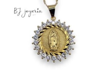 COPPER CHAIN WITH A VIRGIN AT GUADALUPE PENDANT (1740)