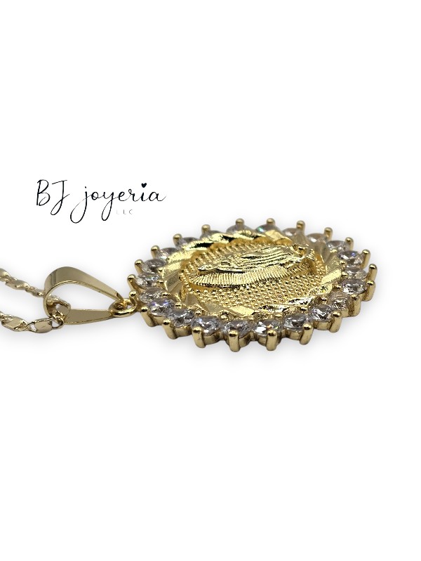COPPER CHAIN WITH A VIRGIN AT GUADALUPE PENDANT (1740) - Image 3