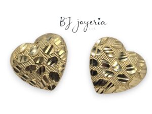 NUGGET HEART EARRINGS (0051)