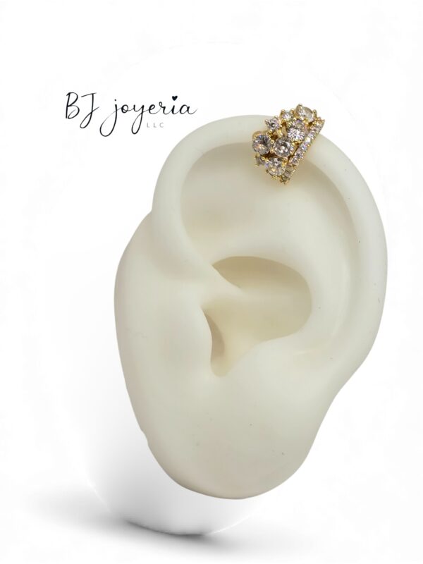 COPPER EAR CUFF CROWN (0686)