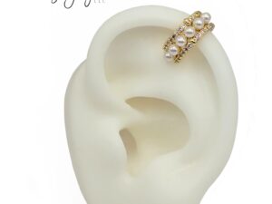 COPPER EAR CUFF PEARL (0999)
