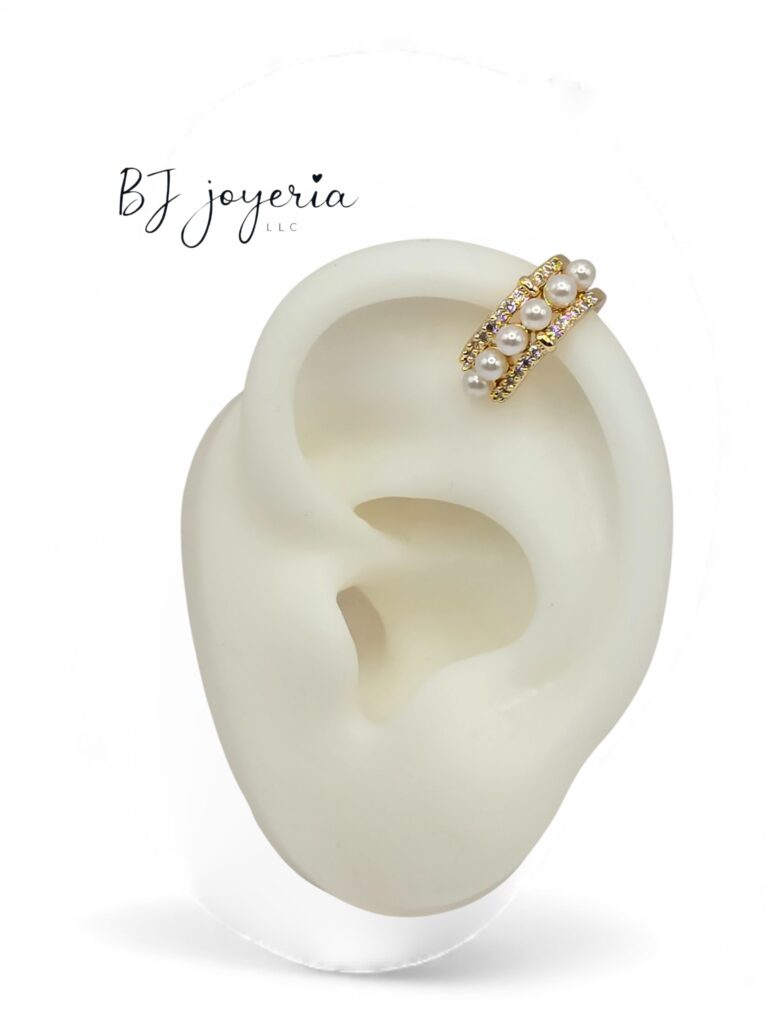 COPPER EAR CUFF PEARL (0999)