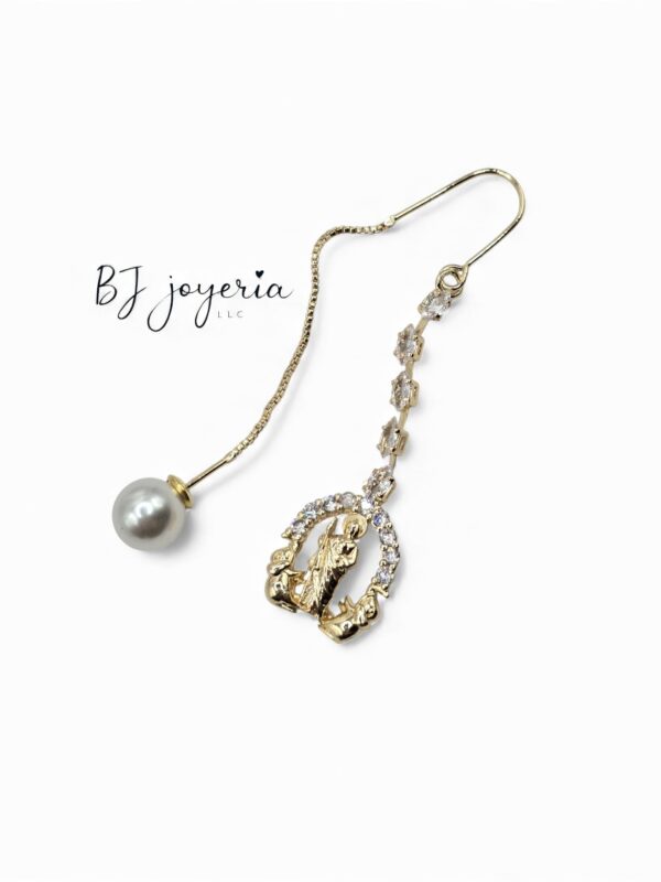 COPPER SAN JUDAS/ELEPHANT PENDANT EARRINGS (0691)