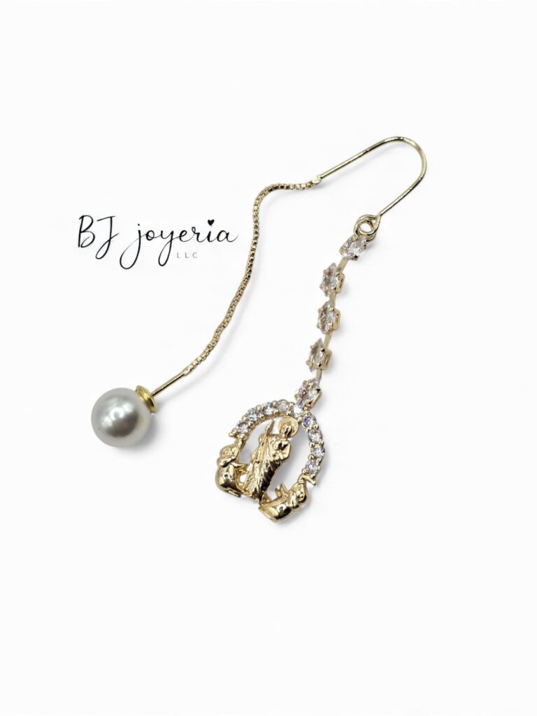 COPPER SAN JUDAS/ELEPHANT PENDANT EARRINGS (0691)