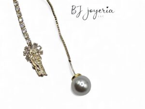 COPPER SAN JUDAS PENDANT EARRINGS (0690)