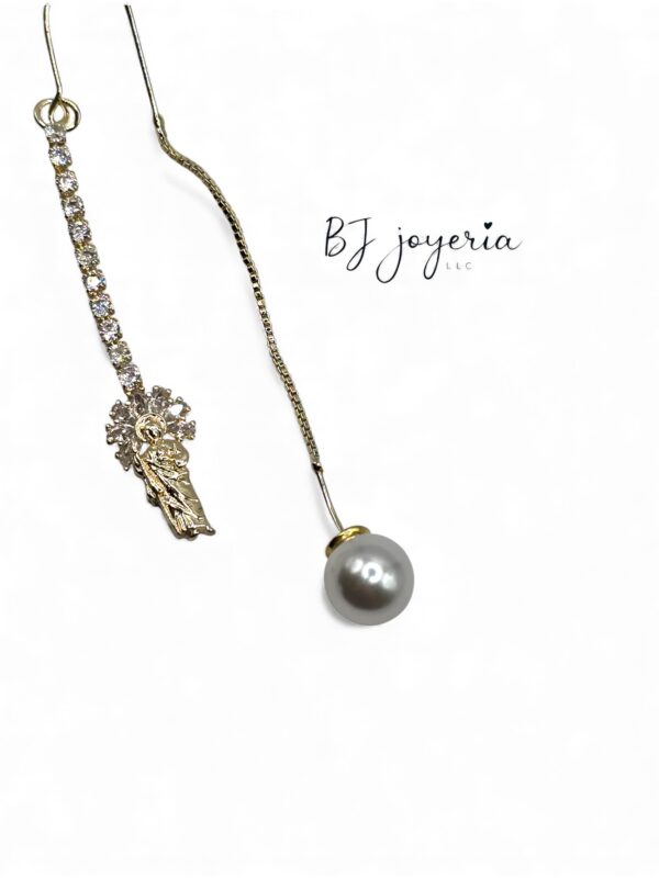 COPPER SAN JUDAS PENDANT EARRINGS (0690)