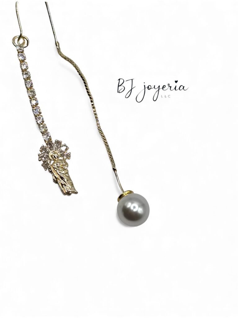 COPPER SAN JUDAS PENDANT EARRINGS (0690)