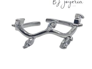 COPPER RING LEAVES (0707)