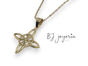 COPPER CHAIN AND WITCH KNOT PENDANT (0699)