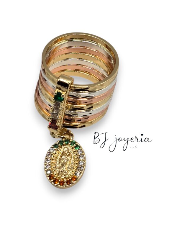 COPPER RING WEEKLY WITH VIRGIN CHARM (0995)