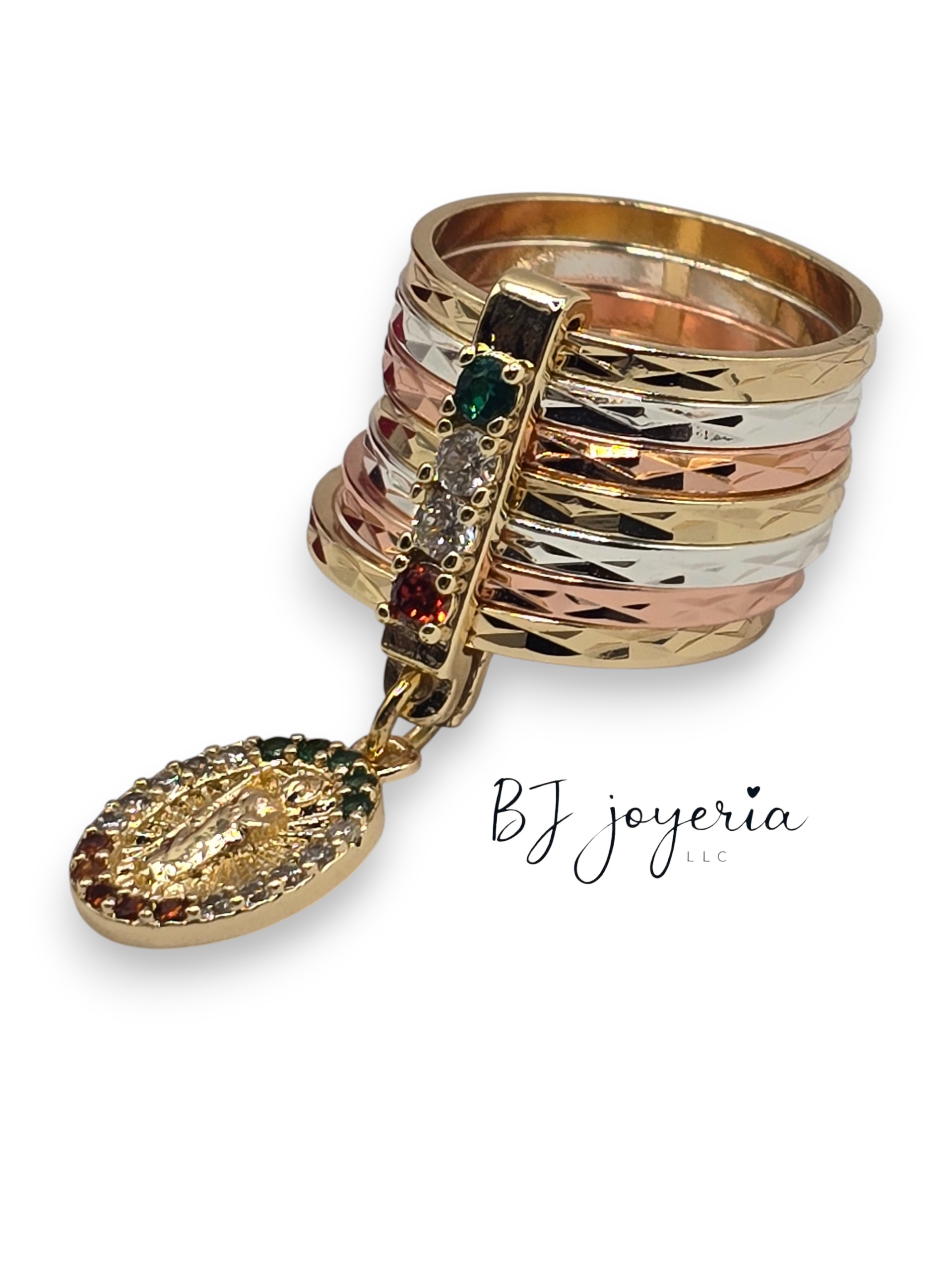 COPPER RING WEEKLY WITH SAN JUDAS CHARM (1789) - Image 2