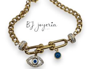 COPPER EYE CHARM BRACELET (1776)