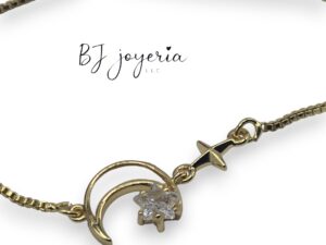 COPPER BRACELET MOON AND STAR (1779)