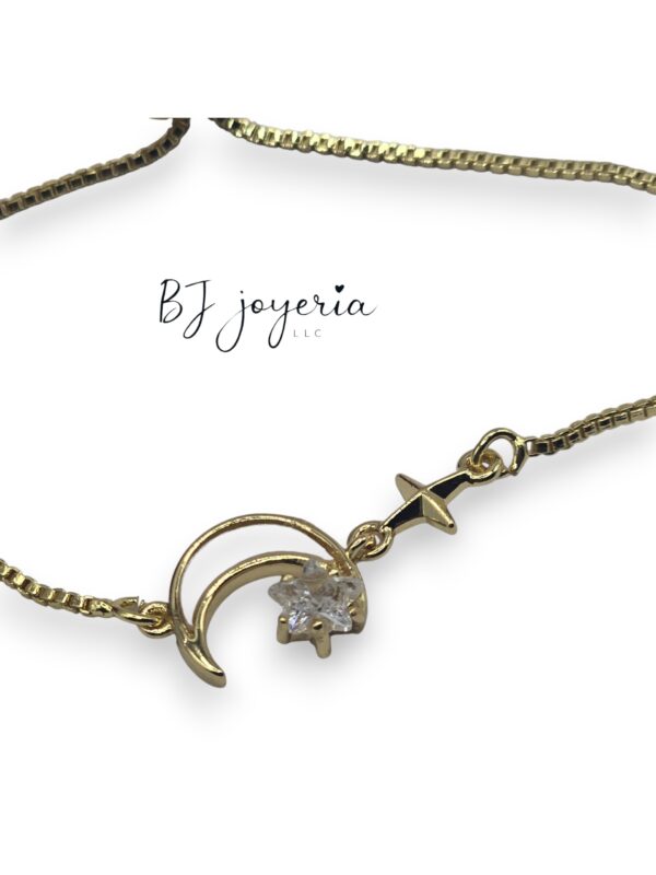 COPPER BRACELET MOON AND STAR (1779)