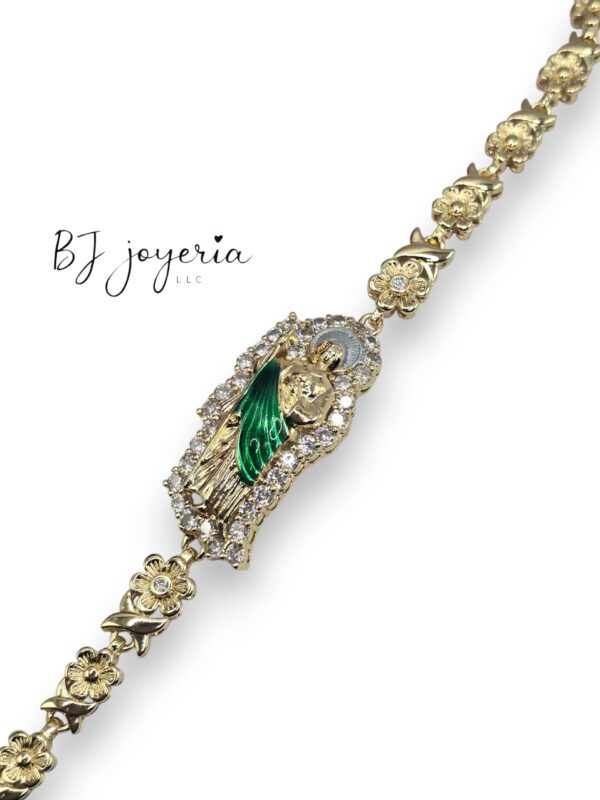 SAN JUDAS COPPER BRACELET - FLOWER (1778)