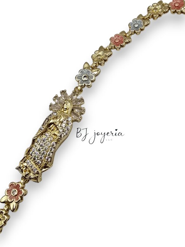 COPPER VIRGIN BRACELET-FLOWERS (0872)