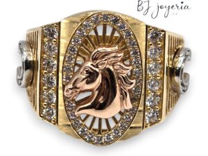 HORSE AND HORSESHOE RING #10 (0834)