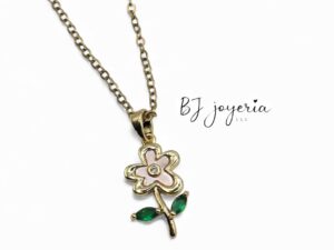 COPPER CHAIN AND FLOWER PENDANT (0704)