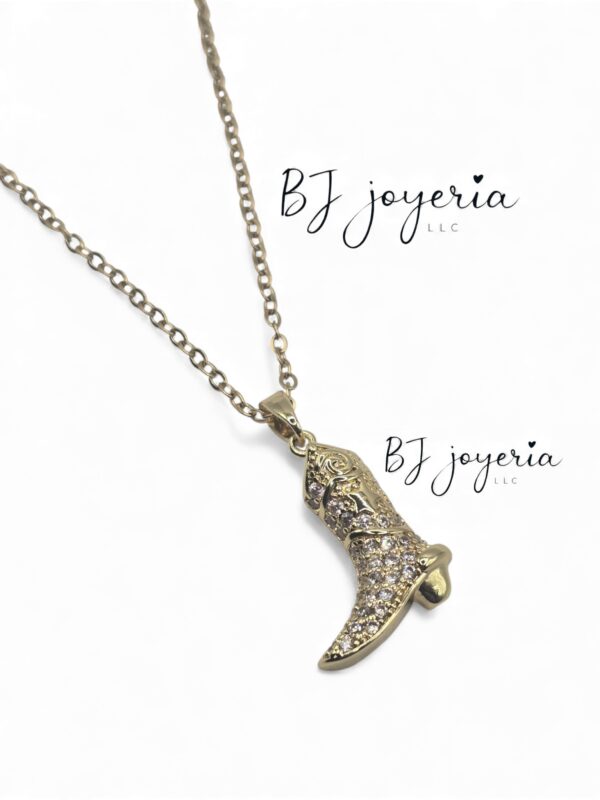 COPPER CHAIN AND BOOT PENDANT (0701)