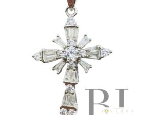 BAGUETTE CROSS PENDANT (1255)