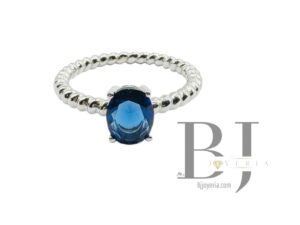 BLUE OVAL RING (1142)