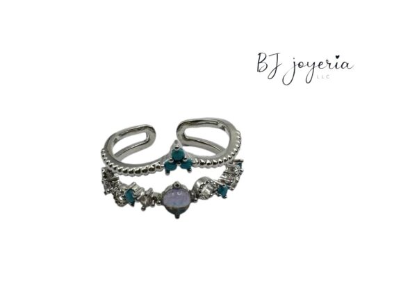 COPPER BLUE PRINCESS RING (0877)