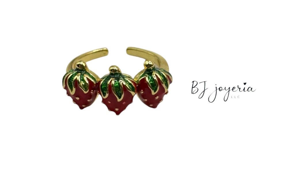 COPPER STRAWBERRY RING (0171)