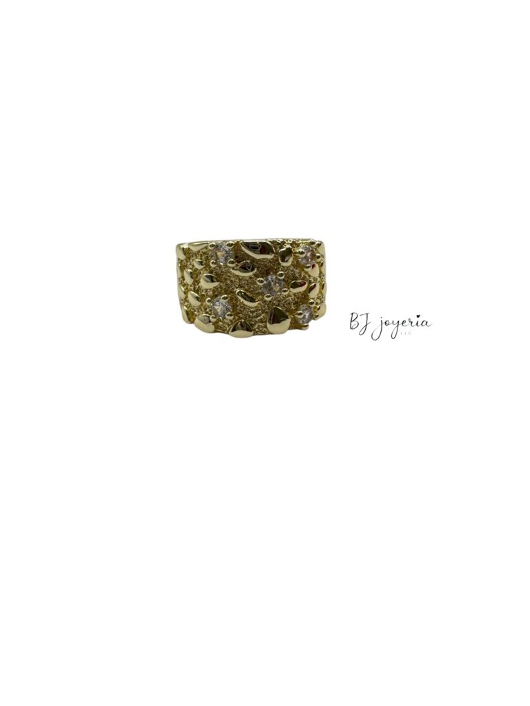 COPPER NUGGET SQUARE RING (0910)