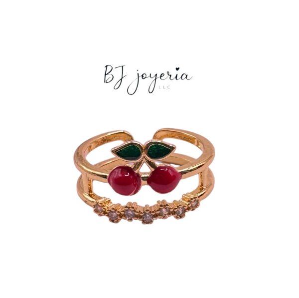 COPPER CHERRY RING (0892)