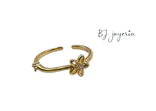 COPPER FLOWER RING (0172)