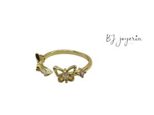COPPER BUTTERFLY DUO RING (0873)