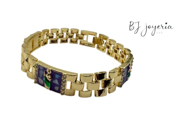 COPPER ST JUDE PURPLE BRACELET (1020)