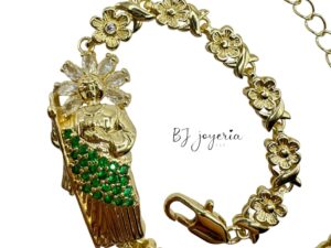 COPPER ST JUDE FLOWER BRACELET (1715)