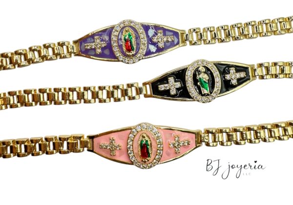 COPPER VIRGIN MARY| ST JUDE BRACELET (1016)