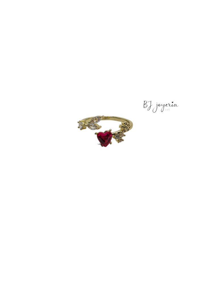 COPPER BRIGHT HEART RING (0165)