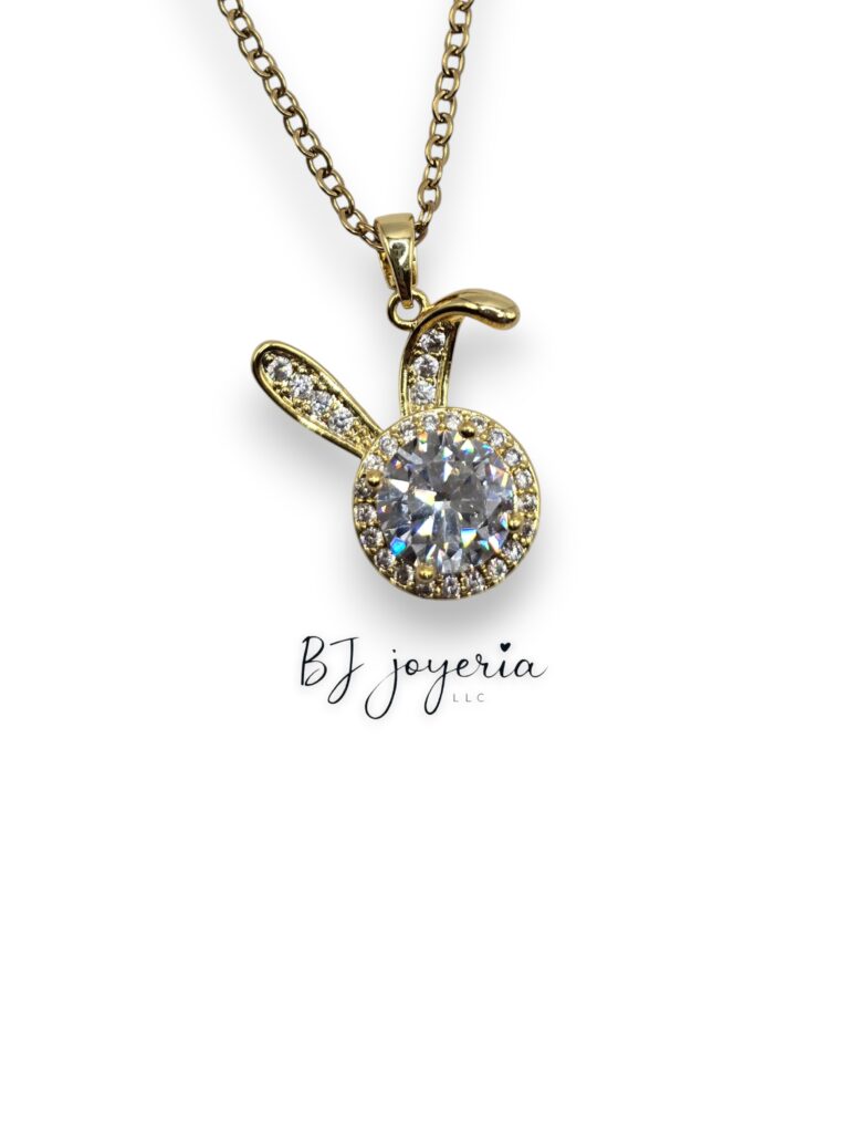 COPPER CHAIN WITH RABBIT PENDANT (0835)