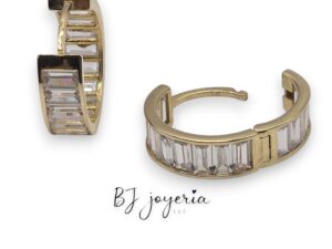 ZIRCONE BAGUETTE HOOPS (0586)