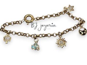 FANCY BRACELET WITH CHARM 7 INCH (0038)